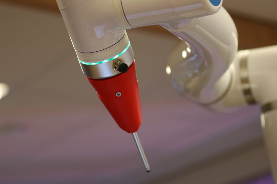 Detailed view of a cutting-edge industrial robotic arm in action.